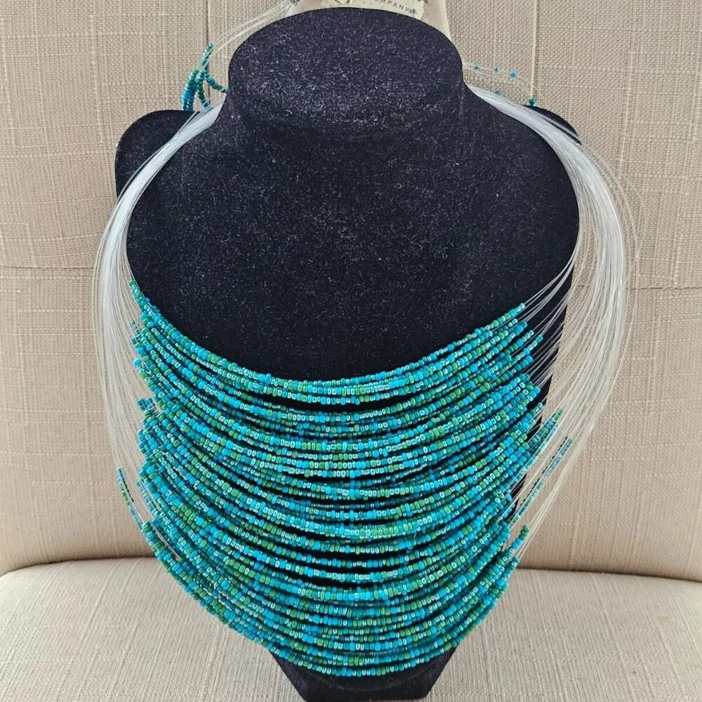 Arizona Women Jewelry Set Necklace and Earrings Multi Layer Beads Fashion NWT